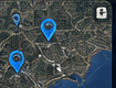 Map with nearby comparable sale markers